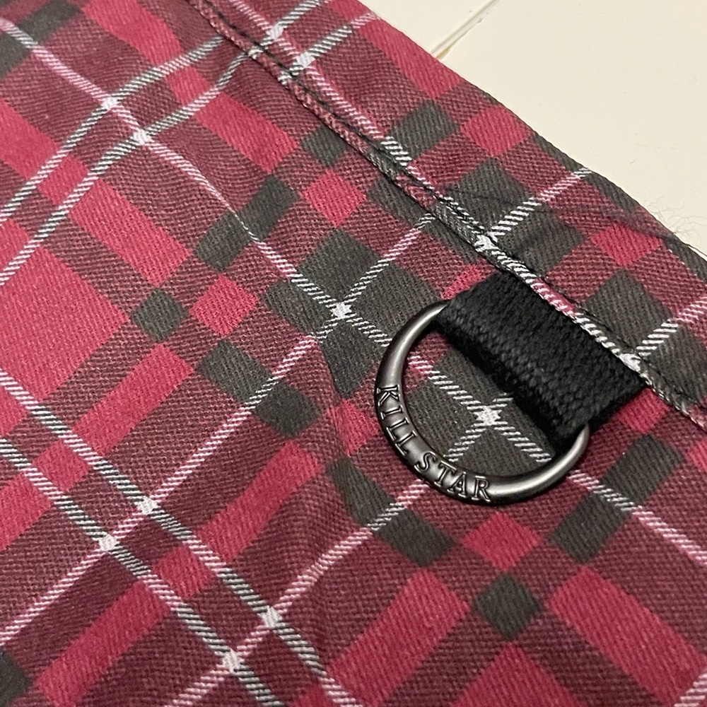 NWT Killstar Sonic Doom Jeans (Blood Tartan) size XL - Picture 4 of 10